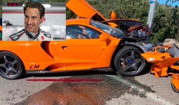 Ex piloto de F1 estrelló su McLaren exclusivo contra un poste