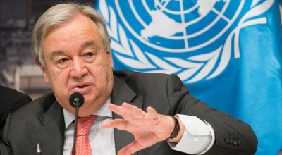 Ucrania recibe al secretario general de la ONU