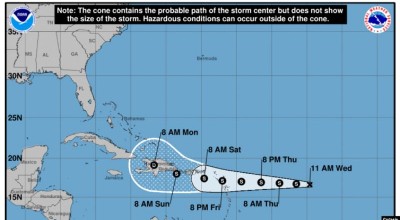 Posible ciclón se forma en el Atlántico rumbo al Caribe