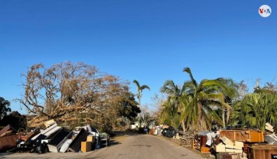 Sobrevivientes del huracán Ian en Fort Myers