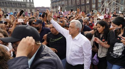marcha multitudinaria en Ciudad de México