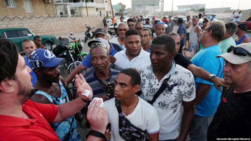 Protesta en oriente de Cuba