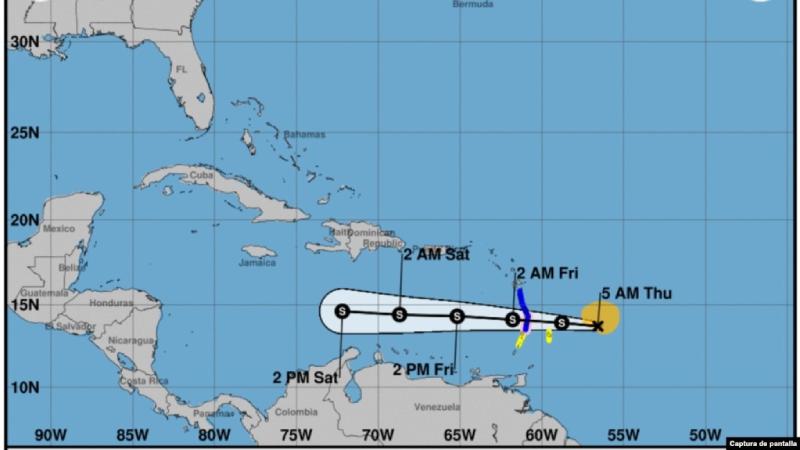 Tormenta tropical Bret llega este jueves a islas del este del Caribe La Tormenta tropical Bret