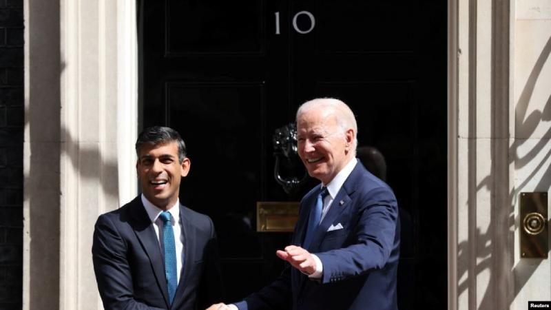 Biden se reúne con el primer ministro Sunak y el rey Carlos