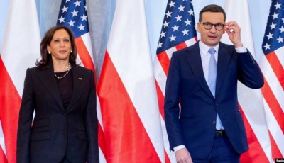 Kamala Harris en Polonia