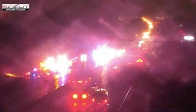 Accidente entre cinco vehículos en la I-70 en Independence