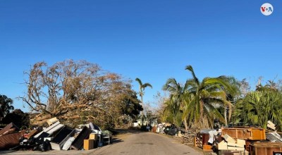 Sobrevivientes del huracán Ian en Fort Myers