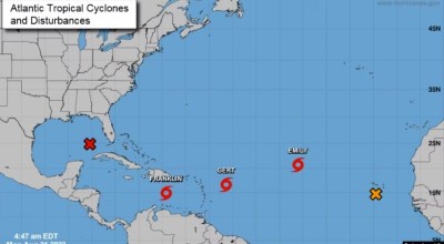 Actividad inusual en el trópico con 5 sistemas de tormentas