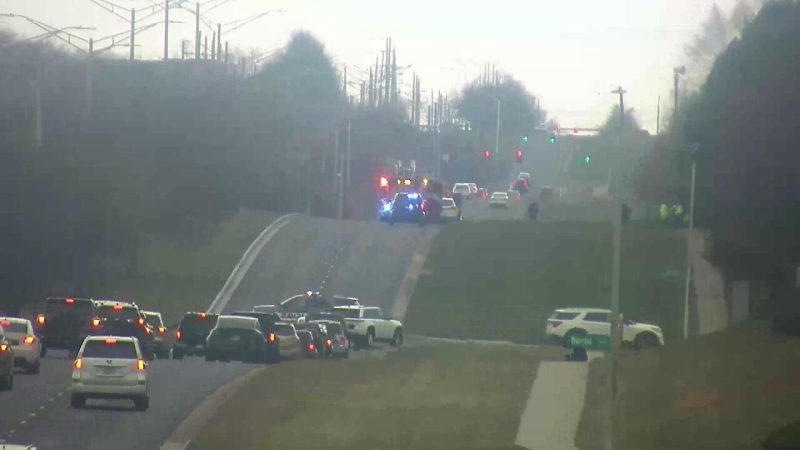 Accidente con expulsión de pasajero en Overland Park